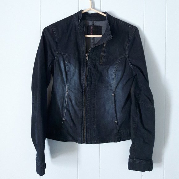 Smart Set Moto Jean Jacket - Picture 1 of 5